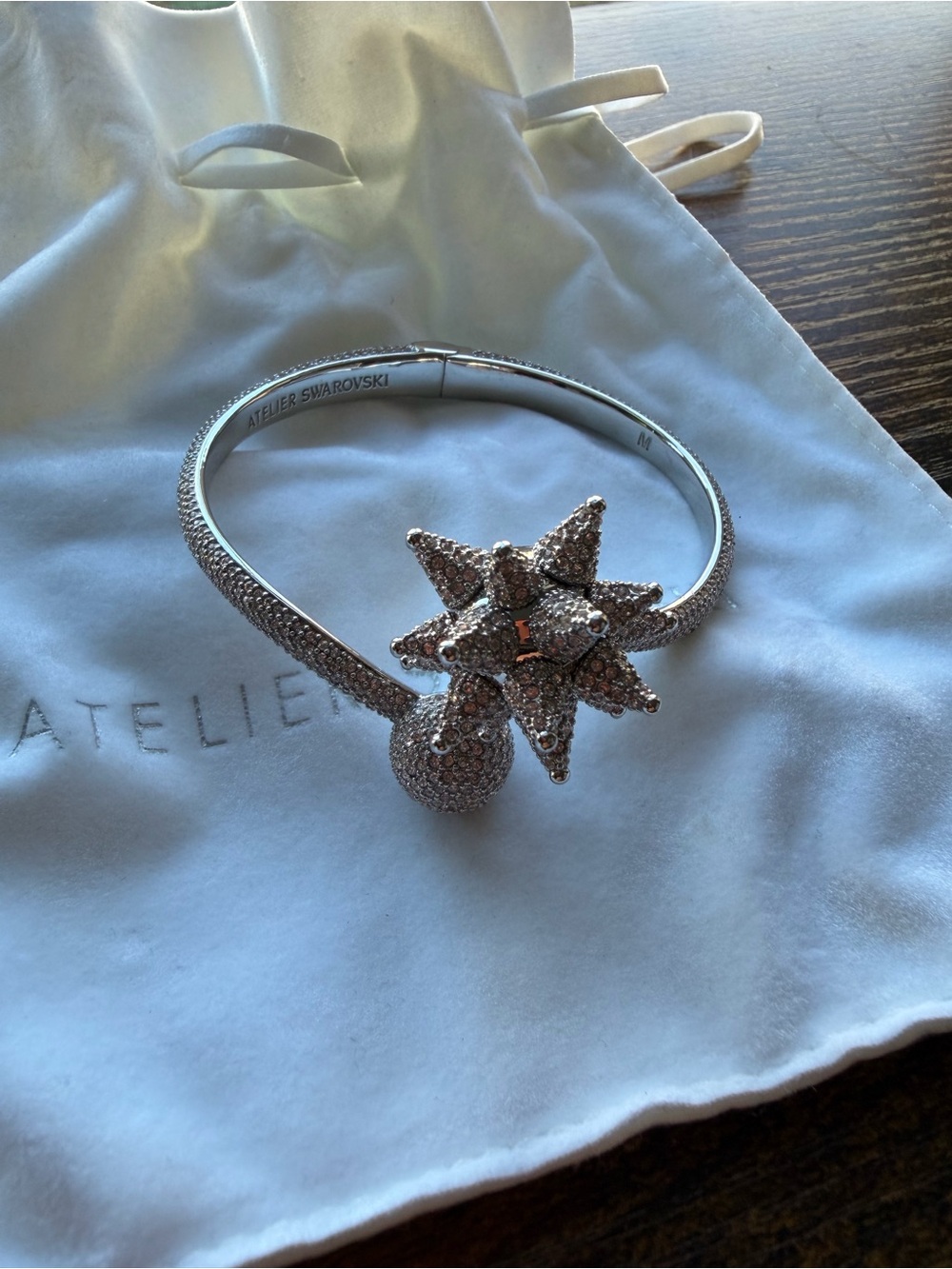 Atelier Swarovski Starburst Cuff Bracelet Never Used